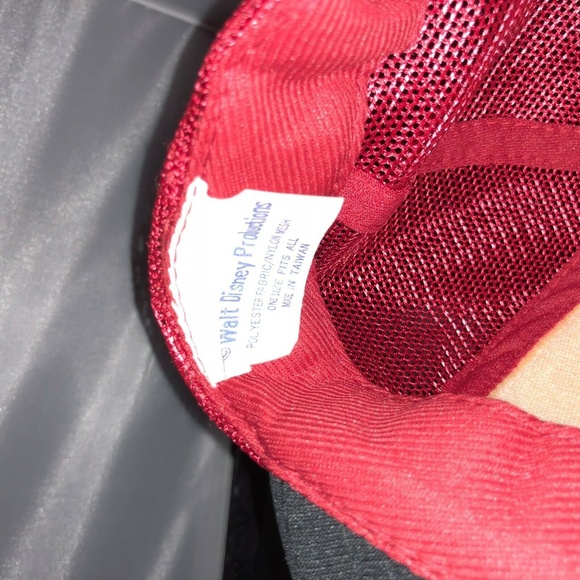 Walt Disney Production Red Mickey Mouse Cap Vtg - Picture 3 of 4